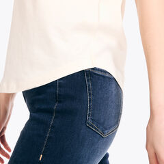 V-Neck Top,Almond,large