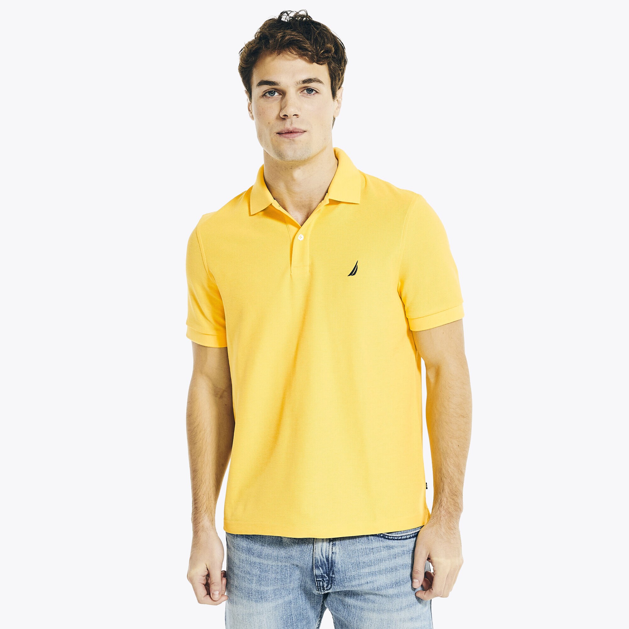 CLASSIC FIT DECK POLO,French Vanilla,large