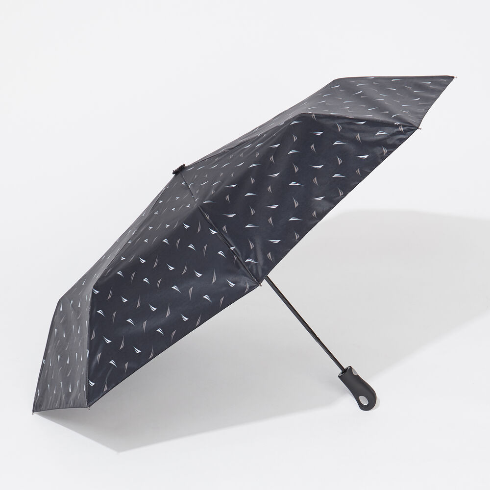 BRAND ICON PRINT UMBRELLA,True Black,large