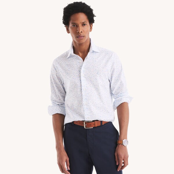 Slim Fit Wrinkle-Resistant Printed Shirt