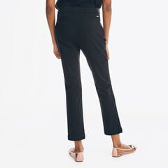 STRAIGHT LEG PONTE PANT,True Black,large