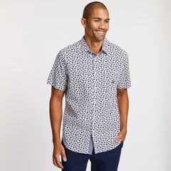 Sail Flag Short Sleeve Classic Fit Shirt,Bright White,large