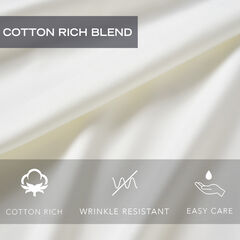 SOLID WHITE QUEEN FITTED SHEET,Antique White Wash,large
