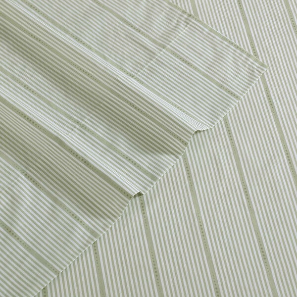 Ellipse Stripe Green Twin XL Sheet Set