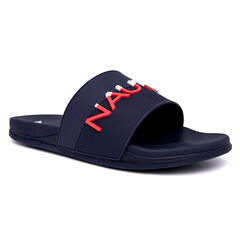Logo Slide Sandal,Ice Blue,large