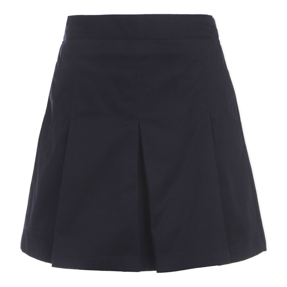 GIRLS' PLEATED SCOOTER SKIRT (PLUS SIZES),Crystal Bay Blue,large