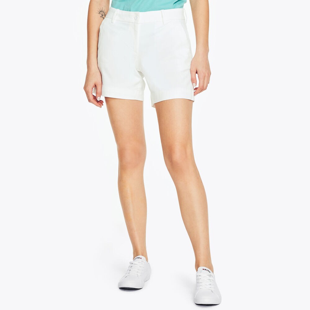 6" STRETCH-TWILL SHORT,Bright White,large