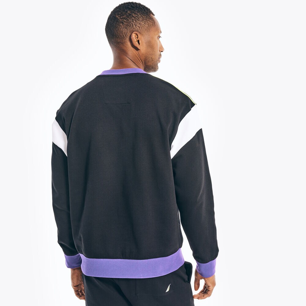 COMPETITION COLORBLOCK LOGO SWEATSHIRT,True Black,large