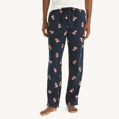 Fleece Printed Pajama Pant,Stellar Blue Heather,large
