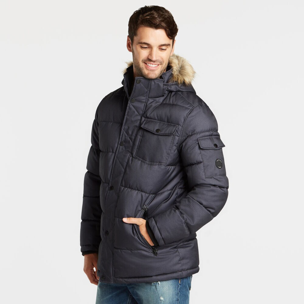 BIG & TALL PARKA WITH REMOVABLE HOOD,Pure Deep Bay Wash,large