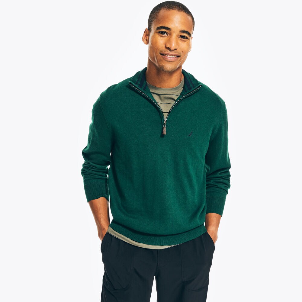 Navtech Quarter-Zip Sweater,Cosmic Fern,large