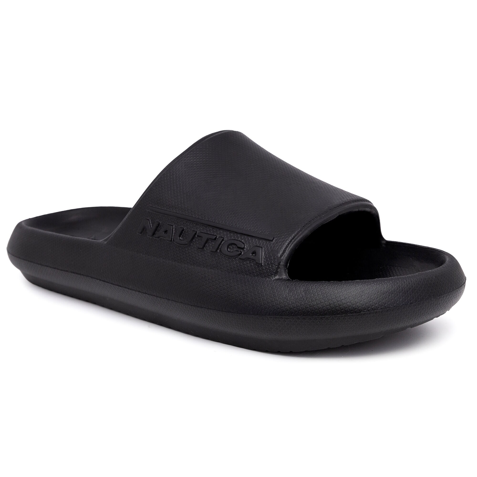 Logo-Embossed Slide Sandal,Black,large