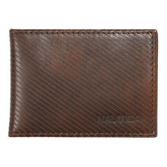 Line Front Pocket Wallet,Brown Stone,large