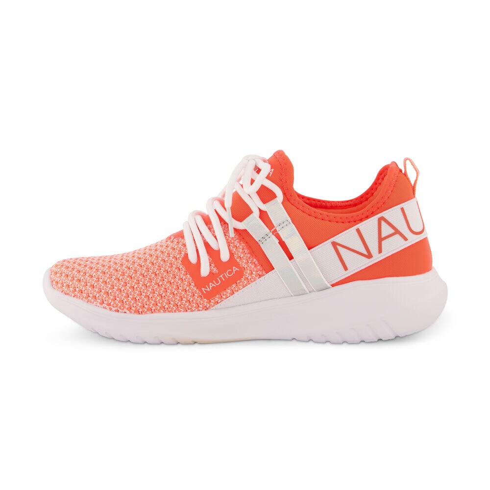 LOGO-STRAP MESH SNEAKER,Reckoning Red,large