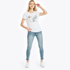 SUSTAINABLY CRAFTED ISLAND GRAPHIC T-SHIRT,Bright White,large