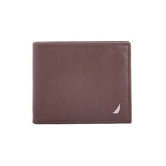 Milled Flat Billfold Wallet,Brown Stone,large