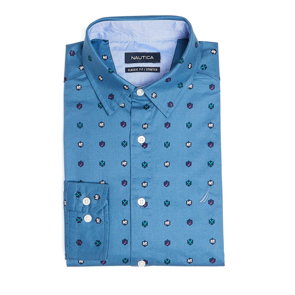 CLASSIC FIT NAUTICAL ICONS LONG SLEEVE OXFORD SHIRT Nautica