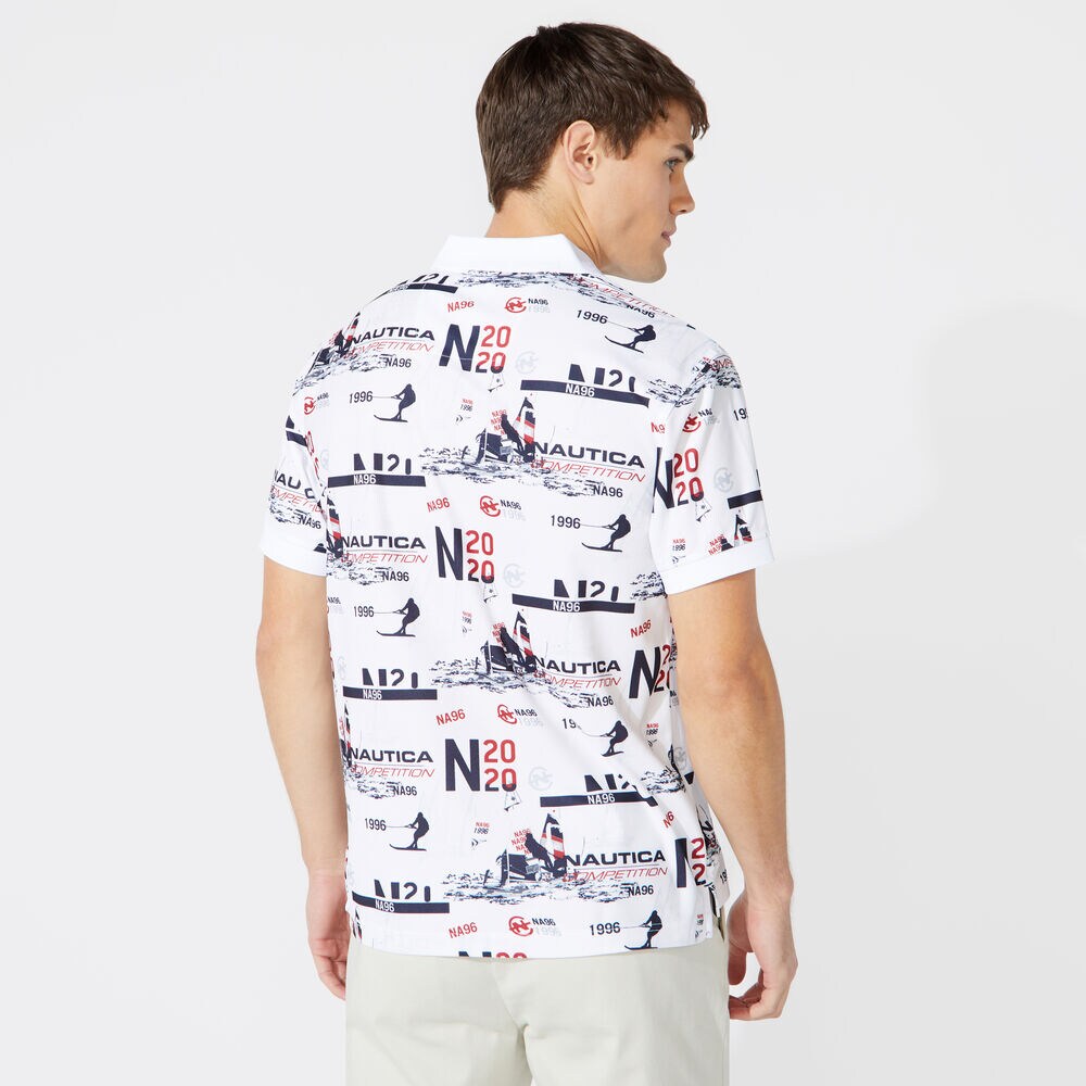 COMPETITION PRINT POLO,Bright White,large