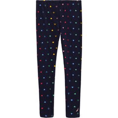 LITTLE GIRLS' HEART LEGGING (4-6x),Navy,large
