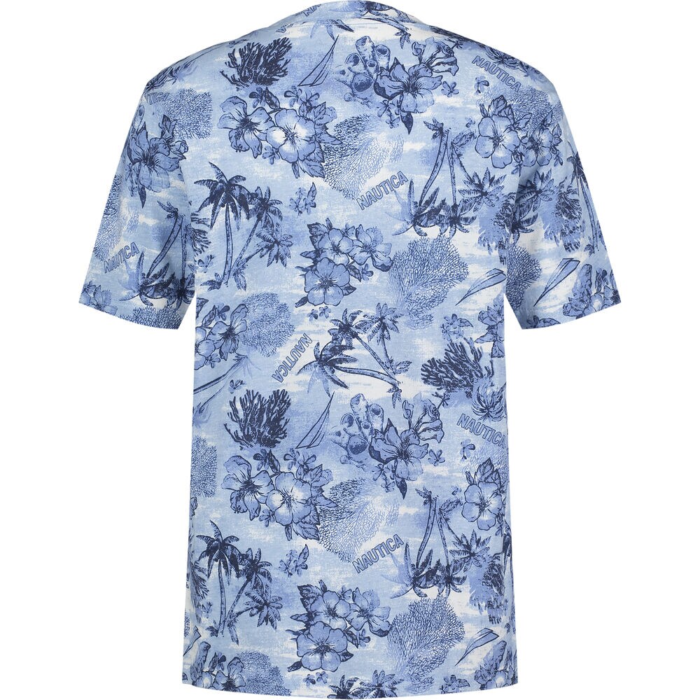 LITTLE BOYS' PARADISE PRINTED GRAPHIC T-SHIRT (4-7),Azure Blue,large