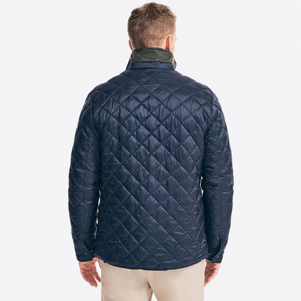 REVERSIBLE TEMPASPHERE OVERSHIRT,Navy,large