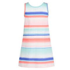 TODDLER GIRLS' OMBRE-STRIPE TANK DRESS (2T-4T),Worn Chambray,large