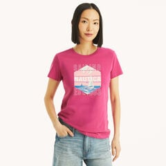 Sailing 1983 Graphic T-Shirt,Sunset Pink,large
