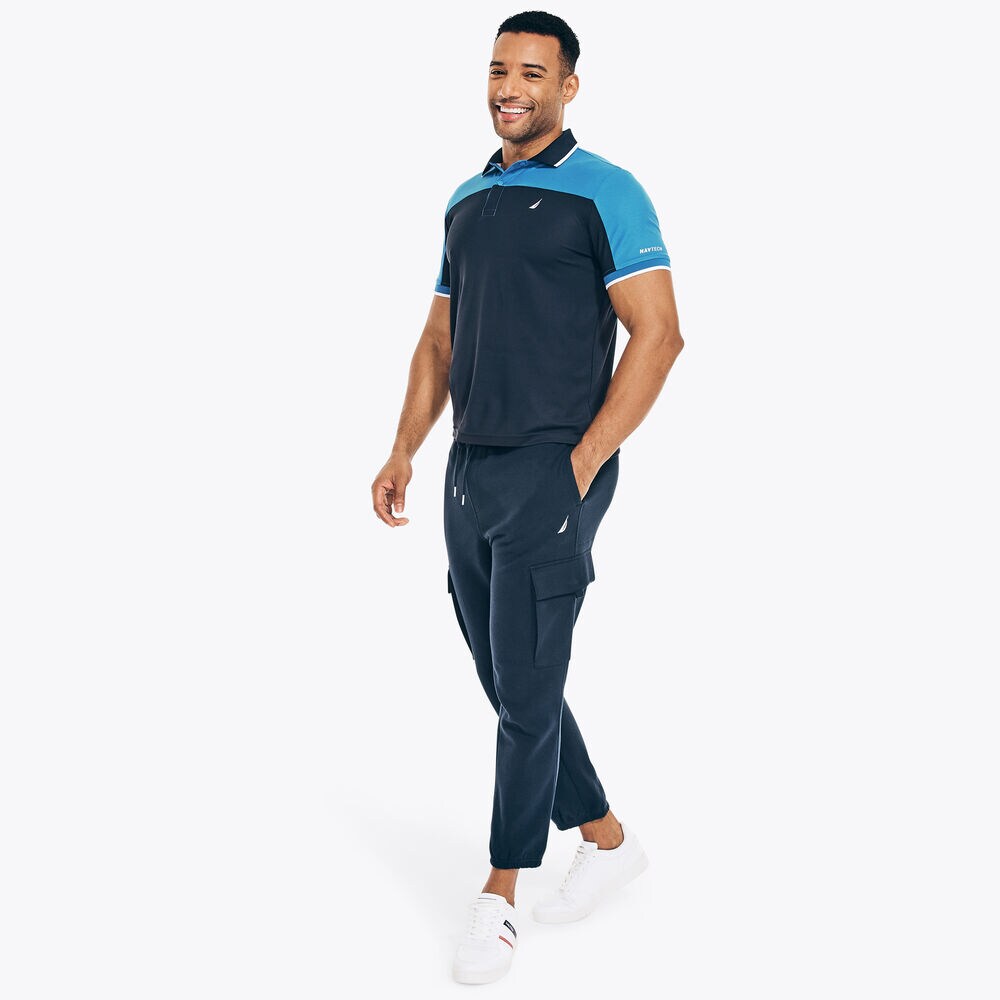 NAVTECH SUSTAINABLY CRAFTED CLASSIC FIT COLORBLOCK POLO,True Navy,large