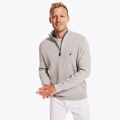 Navtech Quarter-Zip Sweater,Grey Heather,large