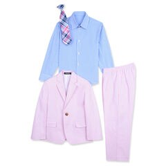 Toddler Boys' Oxford Suit Set (2T-4T),Riviera Pink,large