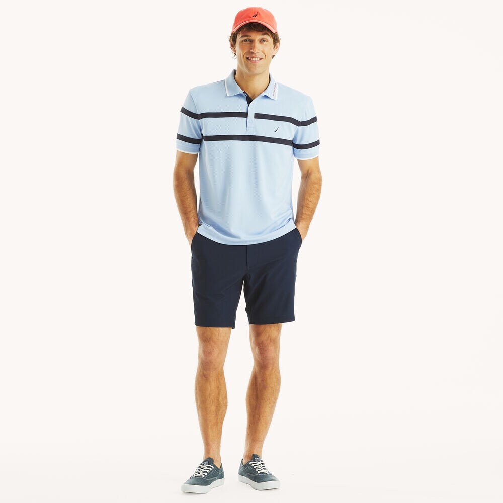 Navtech Classic Fit Polo,Azure Blue,large