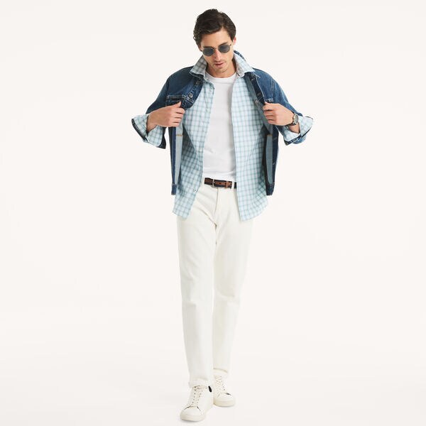 Slim Fit Wrinkle-Resistant Plaid Shirt