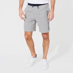 8.5" LOGO FLEECE SHORT,Stone Grey Heather,large