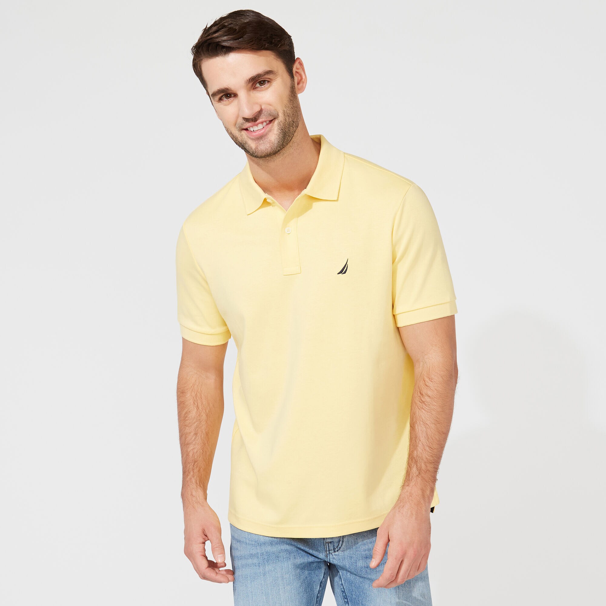 CLASSIC FIT PREMIUM COTTON POLO,Corn,large