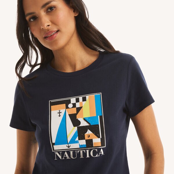 Art Deco Foil Graphic T-Shirt