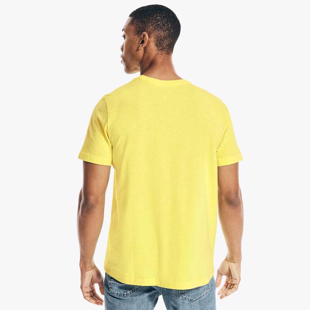 1983 BRAND ICON LOGO GRAPHIC SLEEP T-SHIRT,Cabana Yellow,large