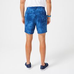 6" DISTRESSED PRINT SHORT,Estate Blue,large
