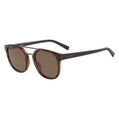 Round Sunglasses with Brow Bar,Sable Heather,large