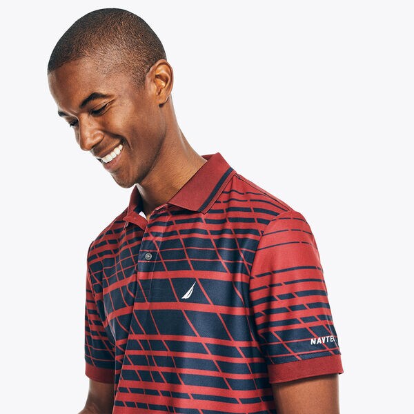 Navtech Classic Fit Striped Polo