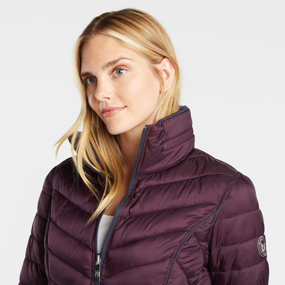 REVERSIBLE PACKABLE HOODED COAT,Raisin,large