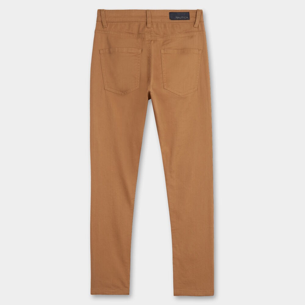 BOY'S 5-POCKET STRETCH TWILL PANT (2T - 4T),Bronzed Yacht,large