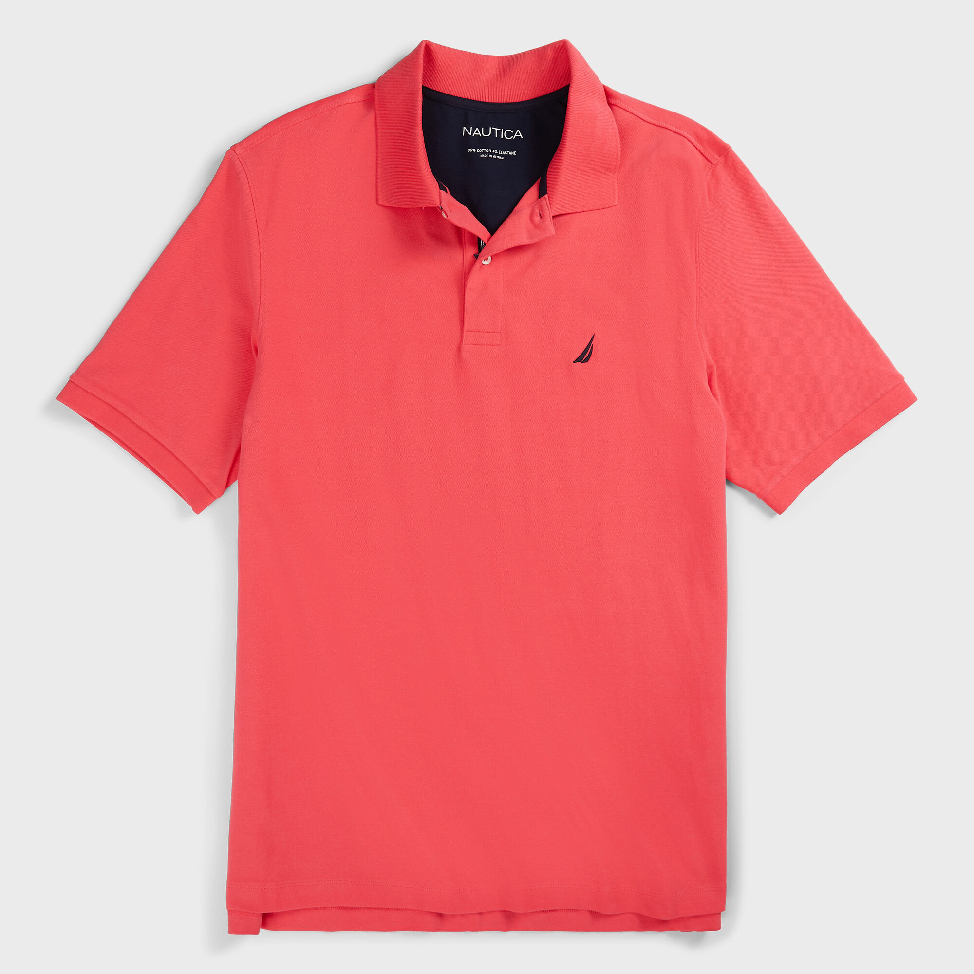 BIG & TALL STRETCH MESH POLO,Persian Red,large