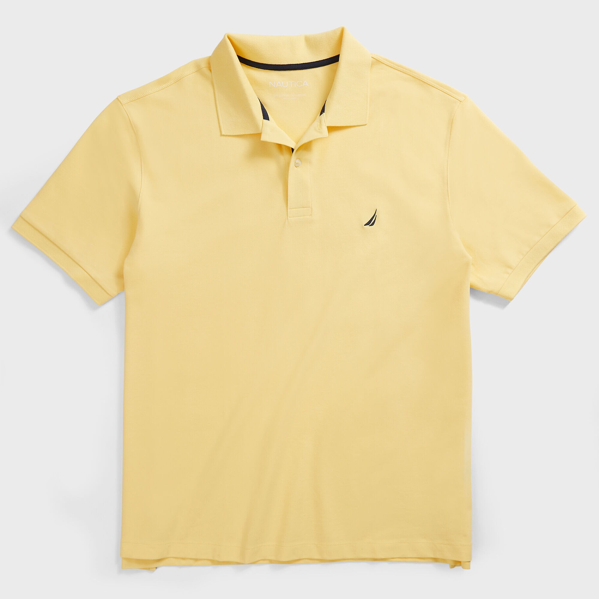 Big & Tall Classic Fit Performance Deck Polo,Corn,large