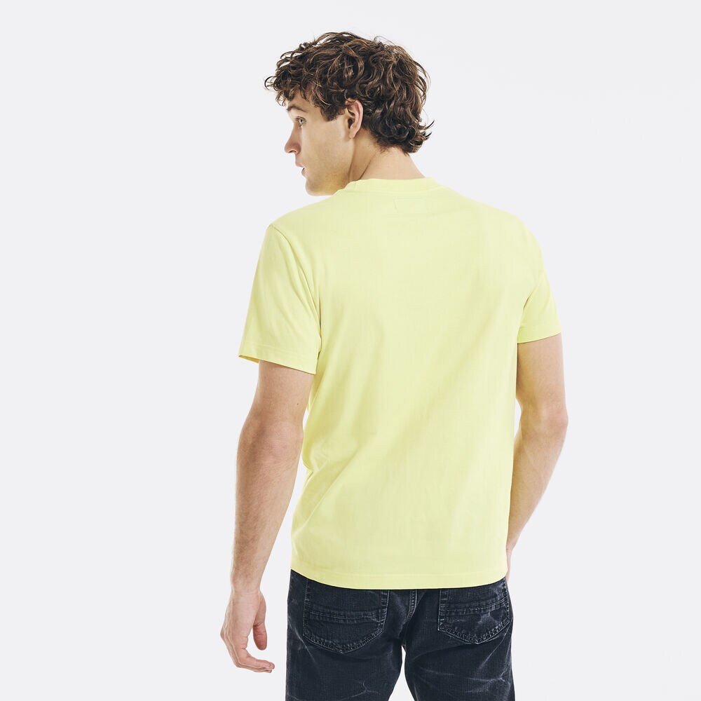 NAUTICA JEANS CO. LOGO GRAPHIC POCKET T-SHIRT,Sun Haze,large
