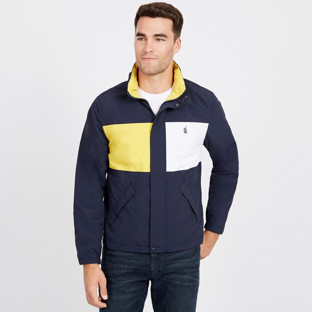 Spinnaker Reversible Bomber Jacket,Navy,large