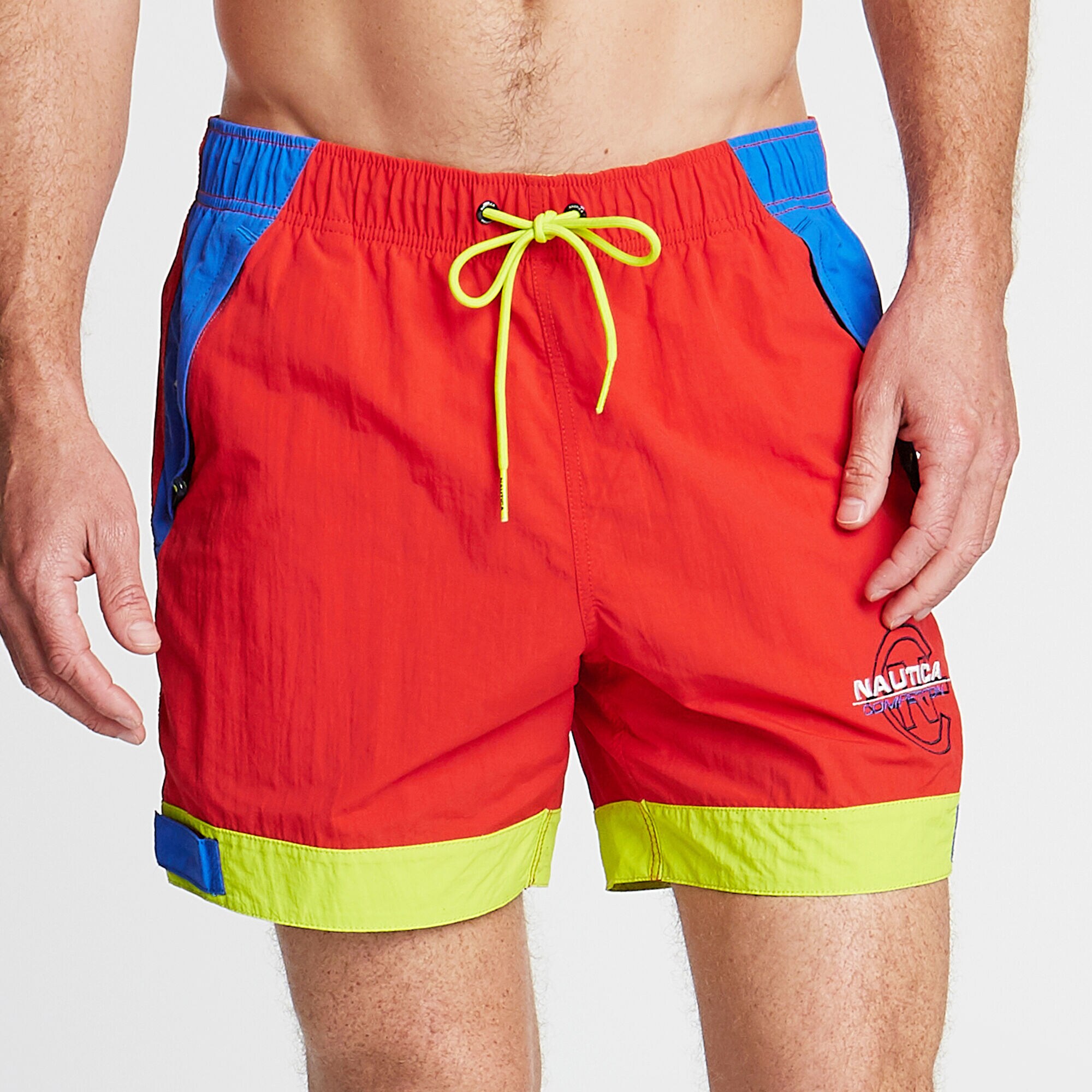 Big & Tall Competition Quick-Dry Swim,Firey Red,large