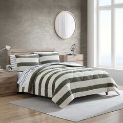 Lawndale Green Twin Comforter-Sham Set,Seaweed Heather,large