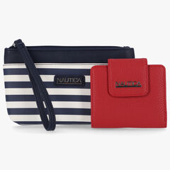 STRIPED LOGO EMBOSSED GIFT SET WITH BOX,Nautica Red,large