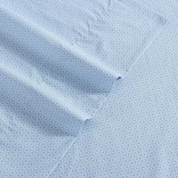 Geo Floral Blue King Sheet Set