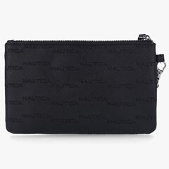 LOGO WRISTLET WITH DETACHABLE STRAP,True Black,large